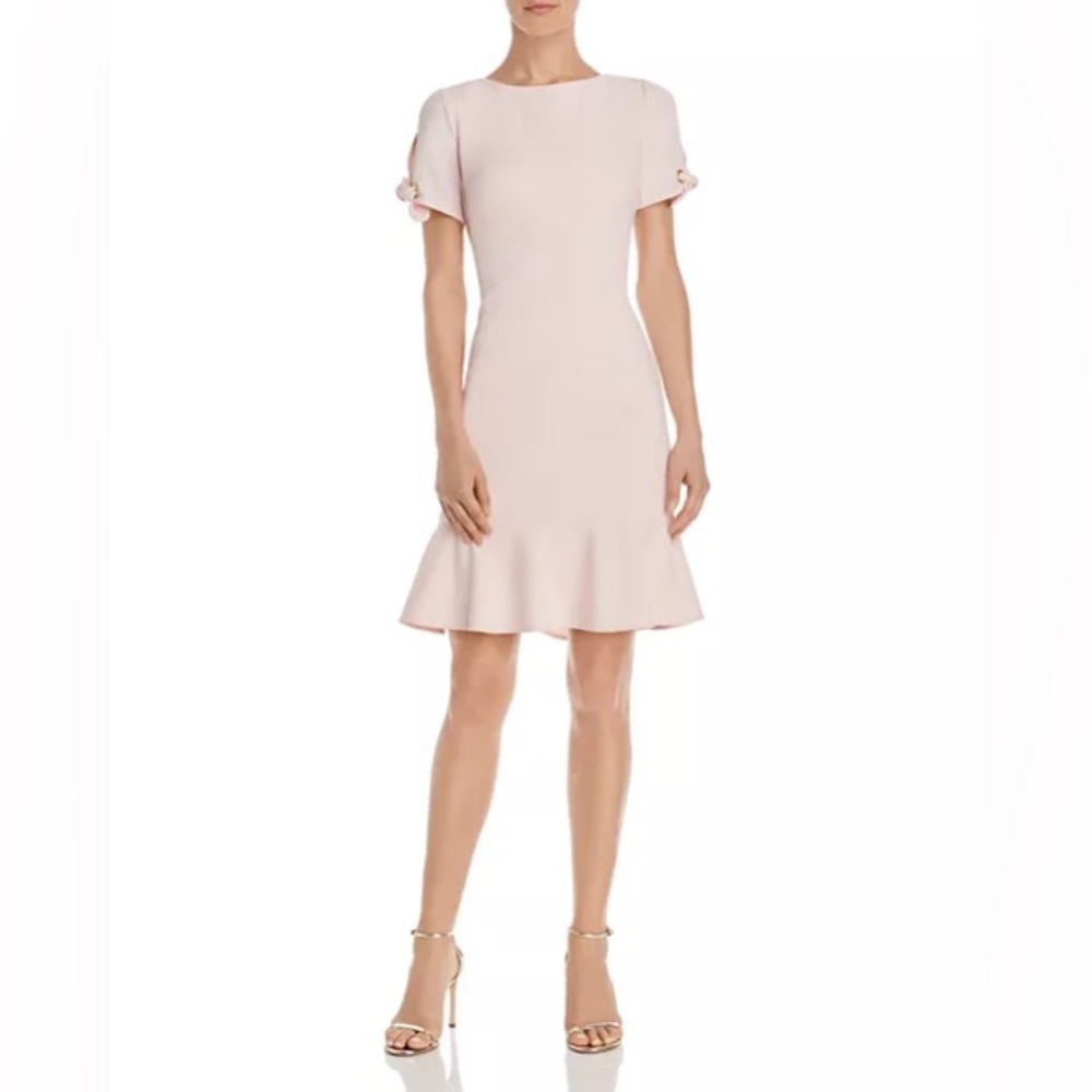 Size 12 Donna Karan Pink Tie Dress New w/ Tags
